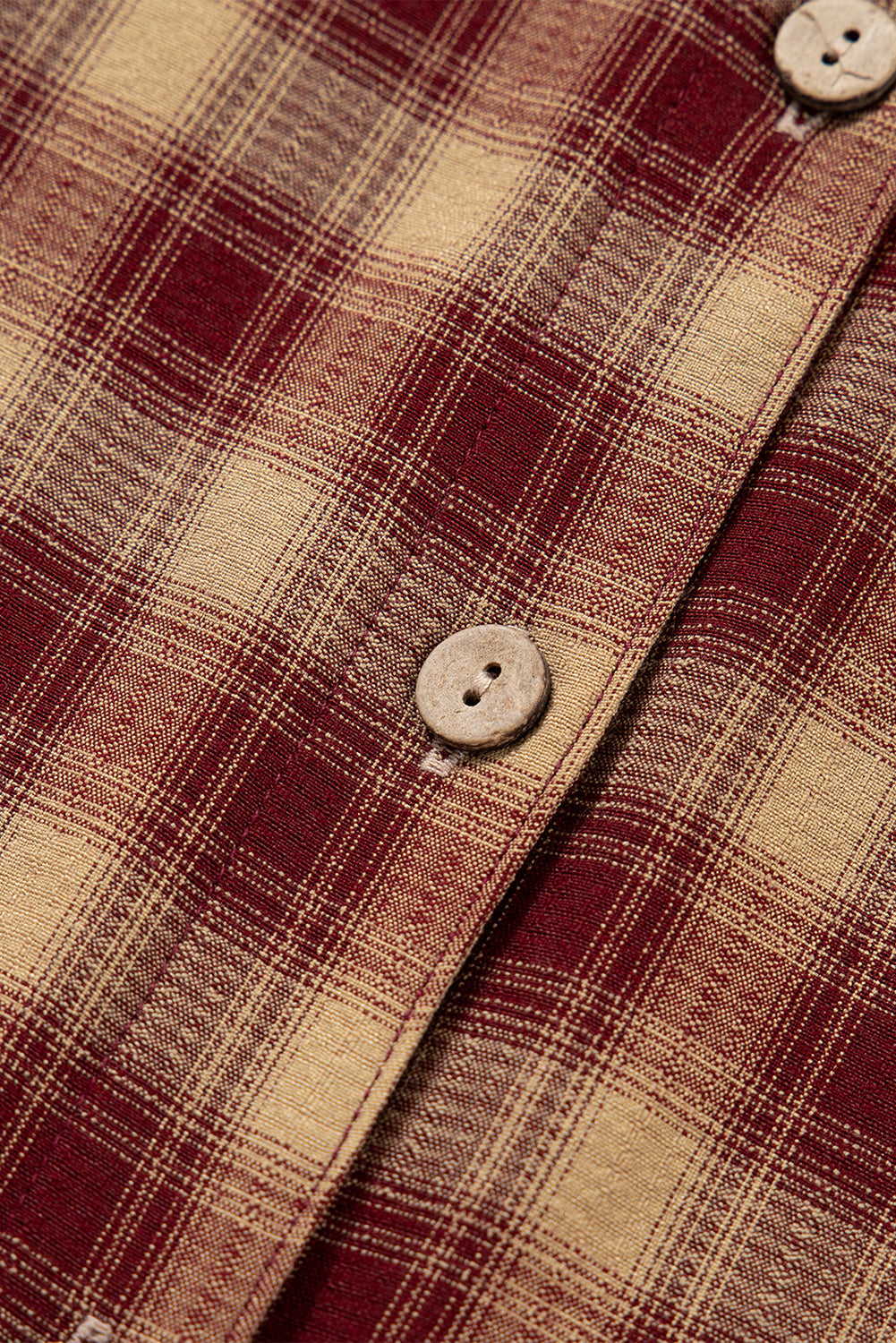 Red Plaid Ruffled Long Sleeve Patchwork Shirt Dress Dear-Lover Dropshipping